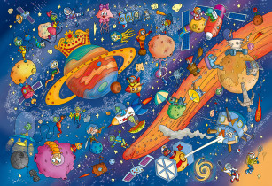 " ФРЕЯ" Пазл 1500 элемент. PZL- 1500/ 33 Вселенная в ритме жизни