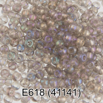 Бисер Чехия " GAMMA" круглый 5 10/ 0 2. 3 мм 5 г 1- й сорт Е618 серый ( 41141 ) 
